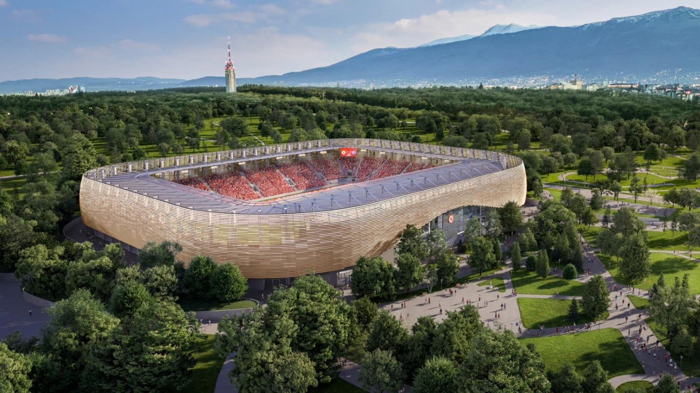 ЦСКА показа проекта: 16-хиляден стадион за 80-90 млн. лв., който да е готов през 2025-а (Снимки)