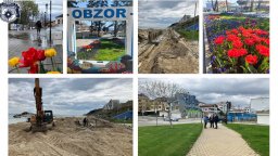 Обзор с нова крайбрежна алея за летния сезон