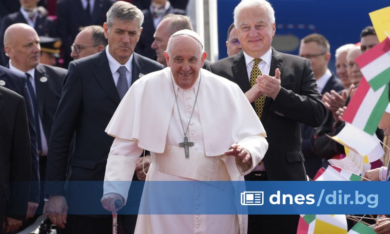 Снимка: БТА/АР По-късно днес той ще бъде посрещнат в президентството