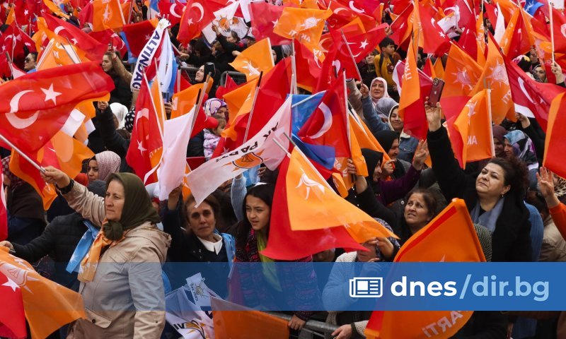 Днешният митинг на управляващата проислямистка Партия на справедливостта и развитието