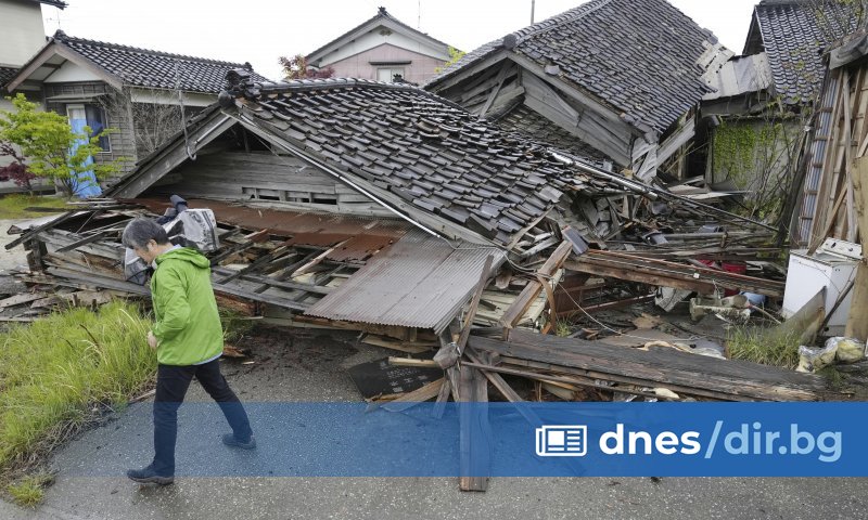 Снимка: AP/БТА Земетресението с магнитуд 6,2 разлюля префектура Ишикава на
