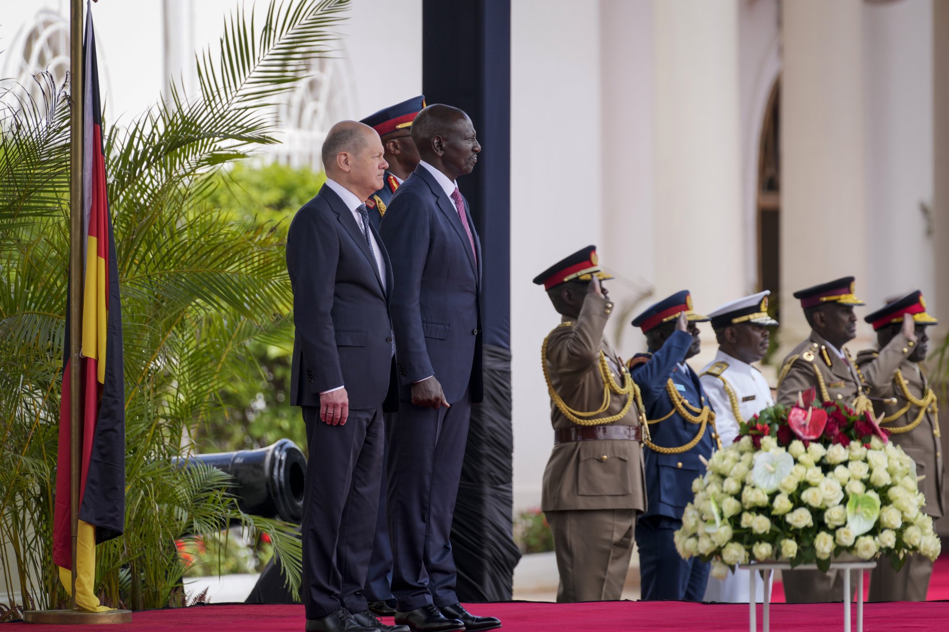 Германският канцлер Олаф Шолц гостува на президента на Кения Уилям Руто, Найроби, 5 май