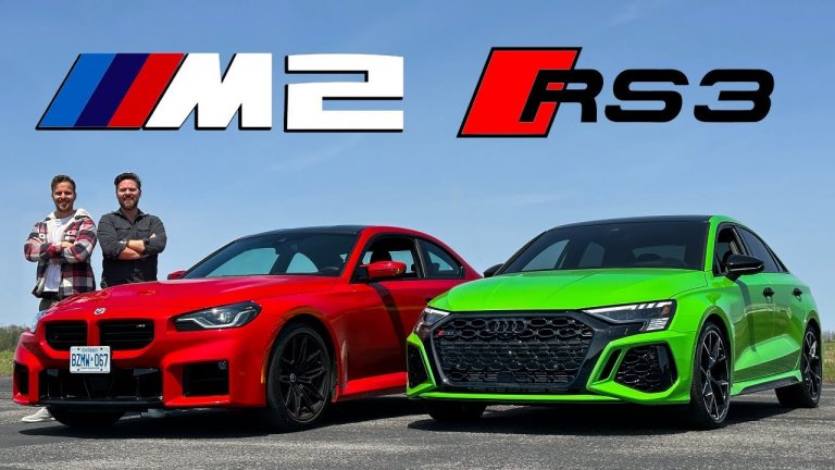 Audi RS3 срещу BMW M2 (видео)
