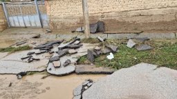 Четириметров воден стълб след порой отнесе улици в свищовско село