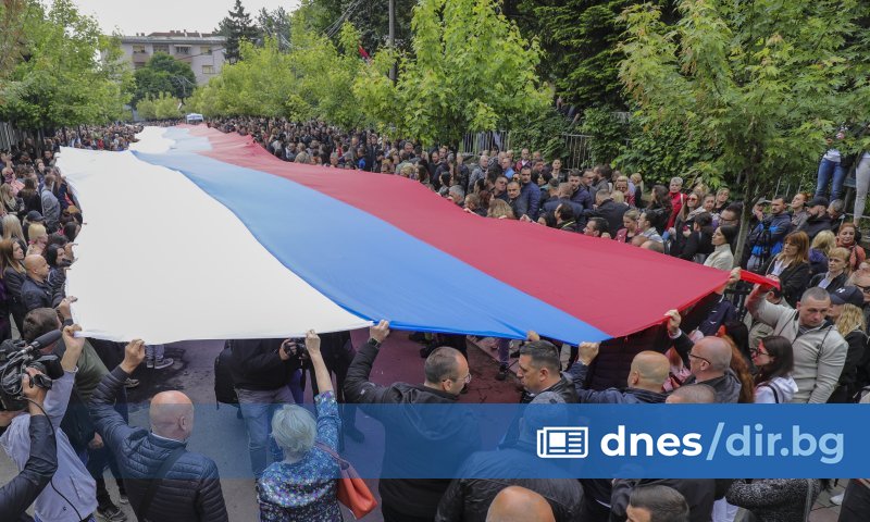 Гражданите в града с предимно сръбско население, където бяха избрани