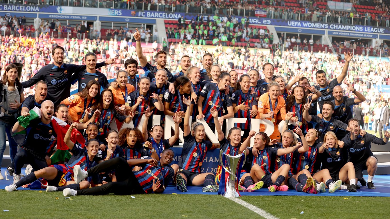 34 хиляди видяха триумфа на жените на Барселона в Шампионската лига