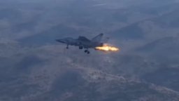 Заснеха последните моменти на горящ МиГ-31