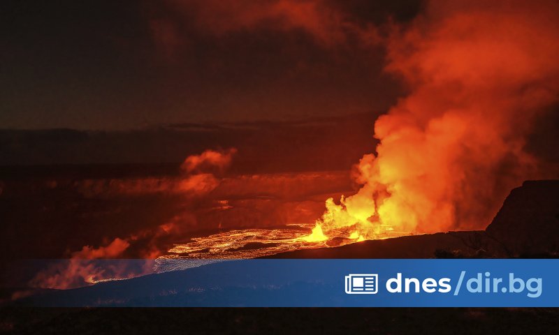 Снимка: БТА/АР Килауеа, който е вторият по големина вулкан на