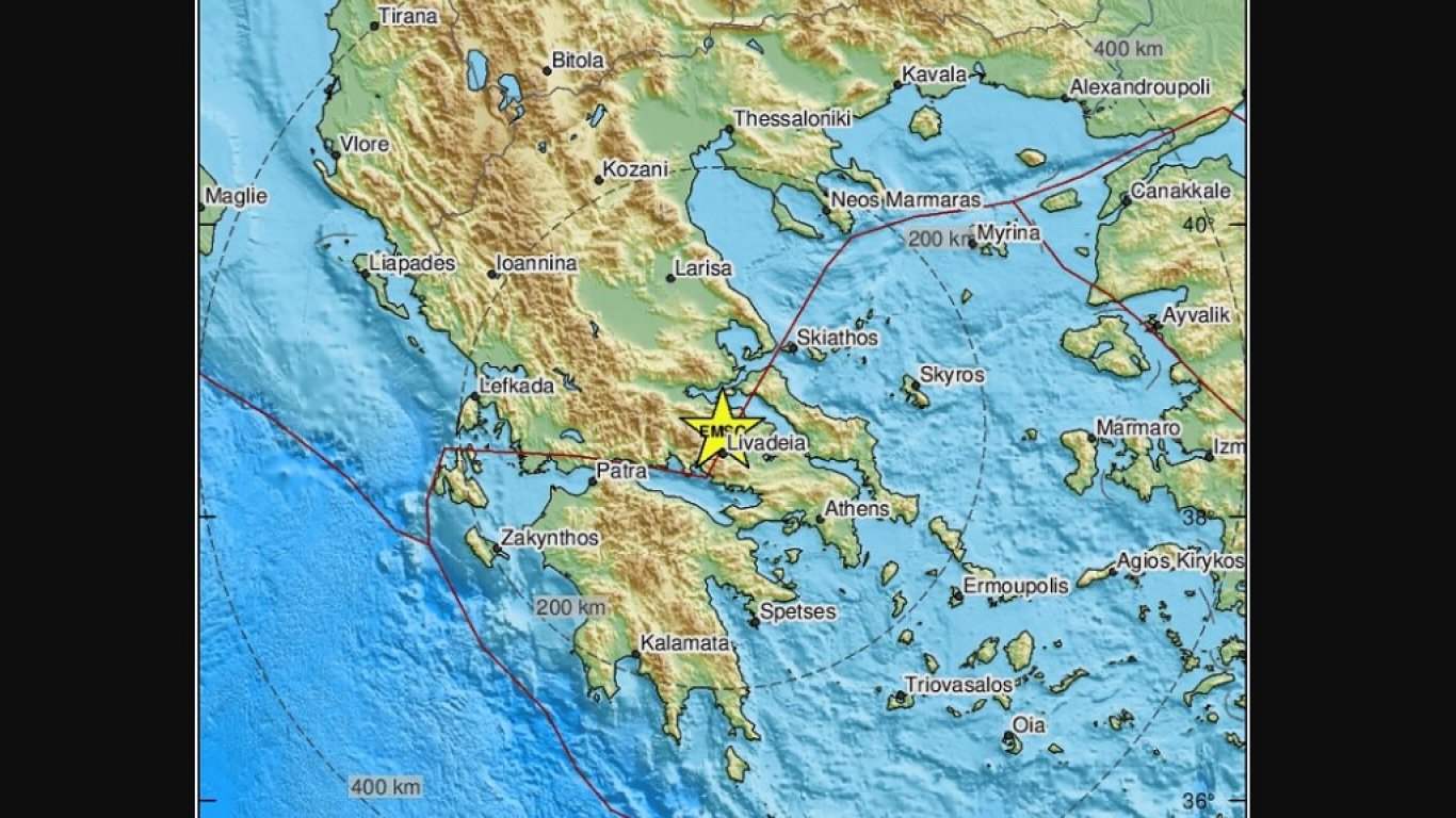 Ново земетресение разлюля Гърция - този път със сила 4,1