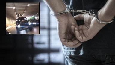 Пистолетът с който е произвел изстрели е газов За това