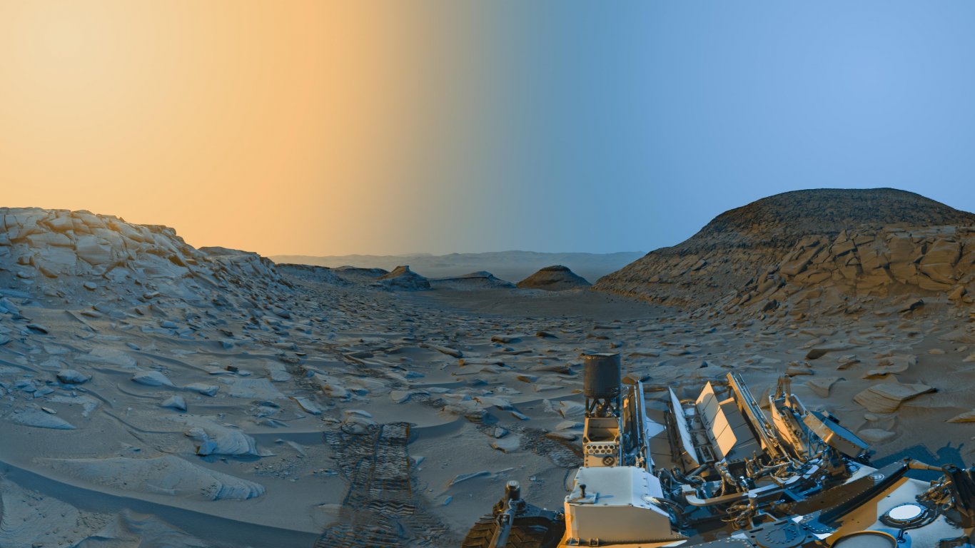 НАСА публикува най-въздействащата снимка на марсохода Curiosity 