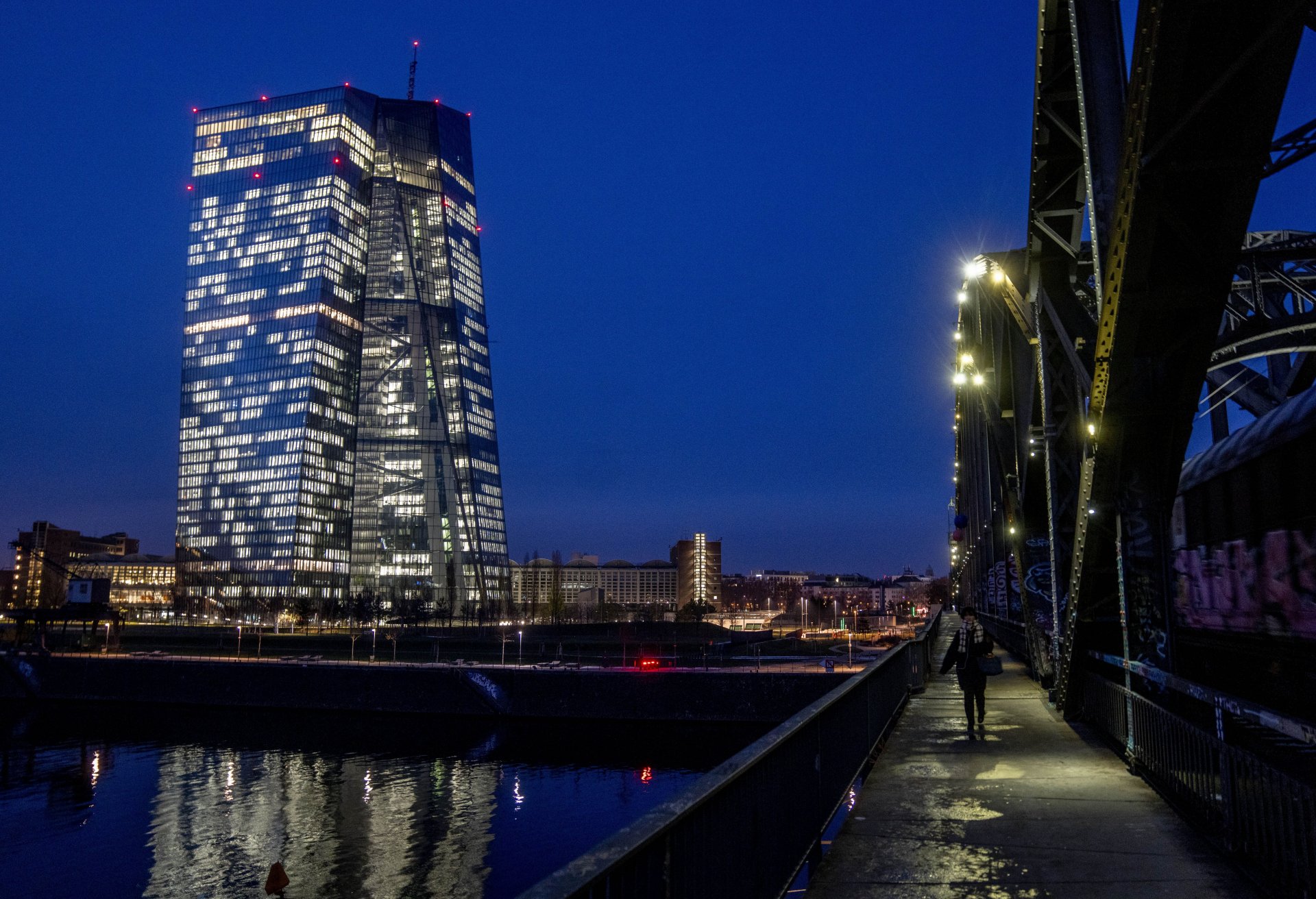 Сградата на Европейската централна банка във Франкфурт