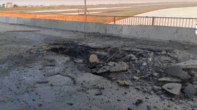 През нощта бе нанесен удар по Чонгарския мост Няма жертви