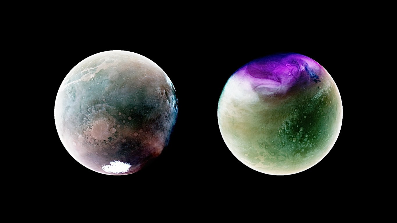 НАСА направи ултравиолетова симка на Марс