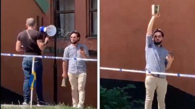 Протестиращите които са привърженици на иракския шиитски лидер Муктада Садр