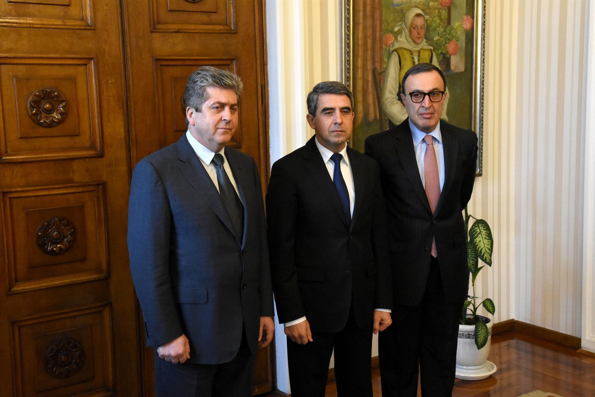 Съвет на президентите, Росен Плевнелиев посреща президентите Георги Първанов и Петър Стоянов