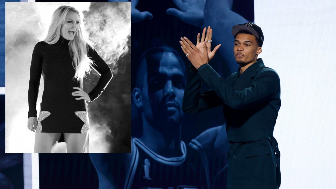 Скандал: Бритни Спиърс опипа новата звезда на НБА, а охраната му я повали
