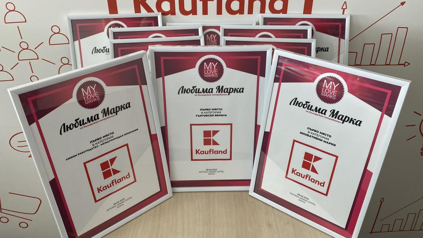 За поредна година Kaufland е марка №1 в България
