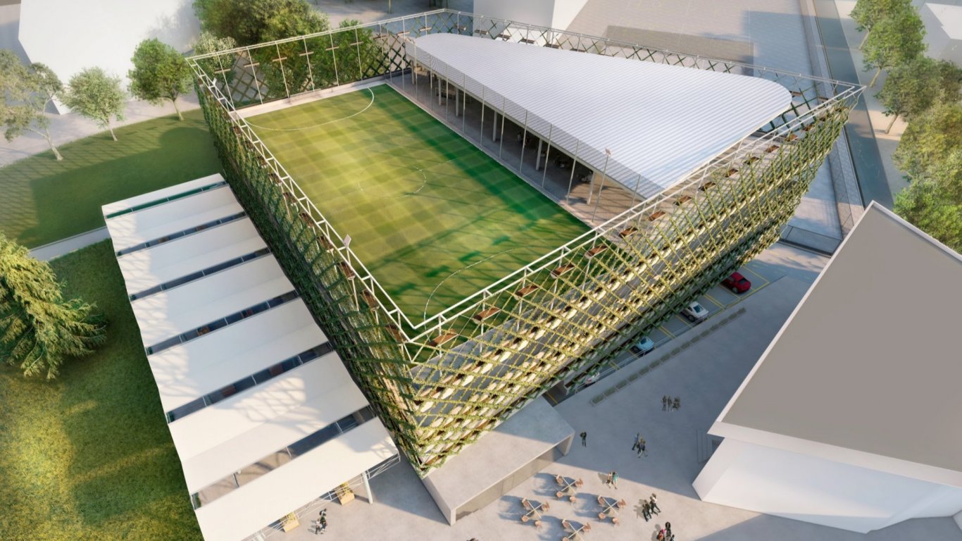 Строят 5-етажен паркинг със спортно игрище на покрива до столичния пазар "Ситняково"
