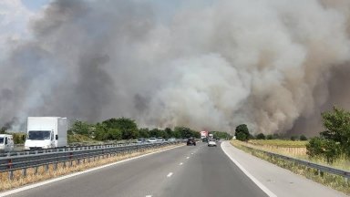Огнен ад затвори АМ "Тракия" край Пловдив, разлято гориво затрудни трафика към морето