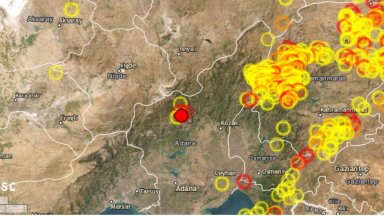 Трусът е регистриран в 8 44 часа тази сутрин като епицентърът