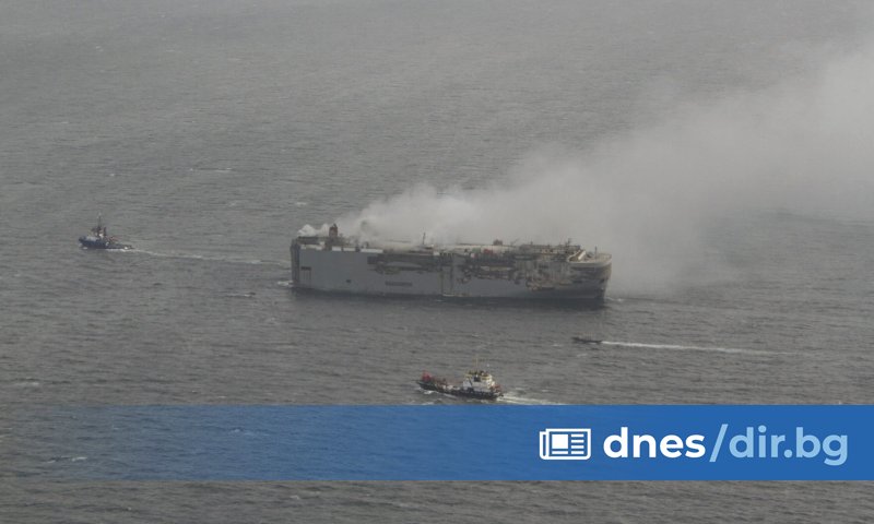 Сигналът за пожара на регистрирания в Панама Фриймантъл хайуей (Fremantle