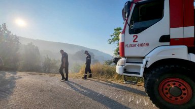 Овладени са два от фронтовете на големия горски пожар в Източните Родопи (видео)