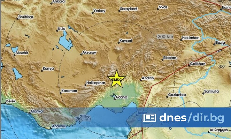 Адана е сред единайсетте турски окръга, които бяха силно засегнати