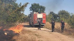 Пожар обхвана 600 декара гора в Харманлийско, огънят не може да бъде овладян