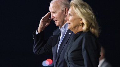 Семейство Байдън пристигна в град Гленбрук вчера вечерта Той се