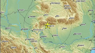 Трусът е регистриран в района на град Търгу Жиу около