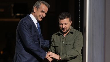 Снимка AP БТА Зеленски по късно ще се срещне и гръцкия президент