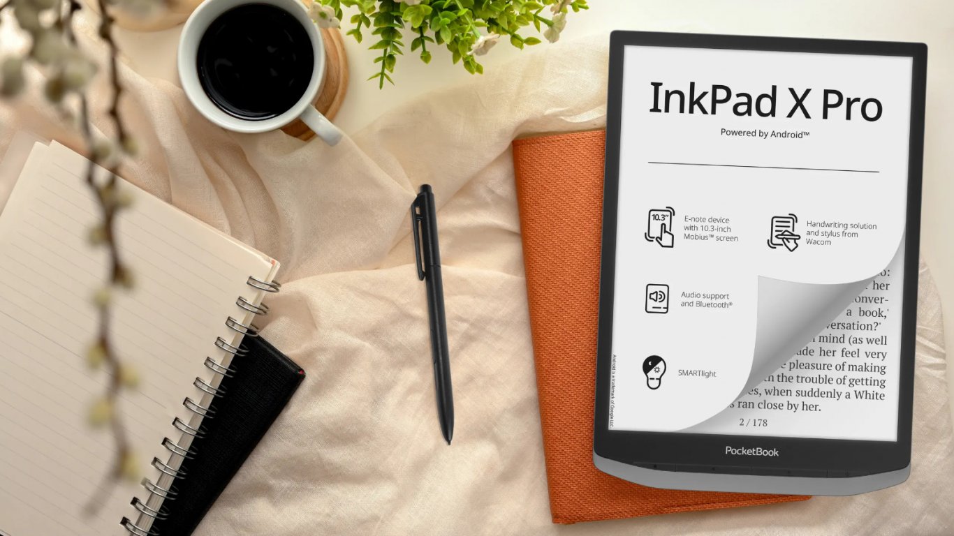 PocketBook представи 10-инчов електронен бележник InkPad X Pro с писалка Wacom