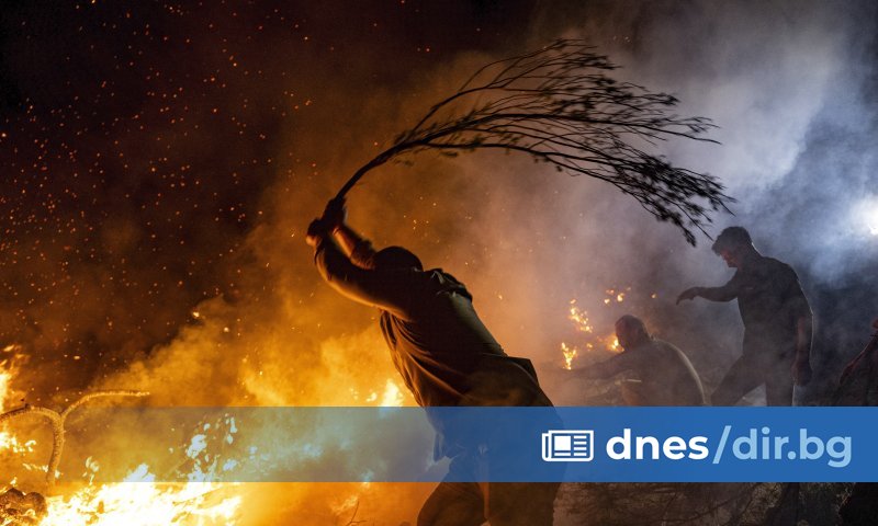 Заради горския пожар в Чанаккале отново е било временно преустановено