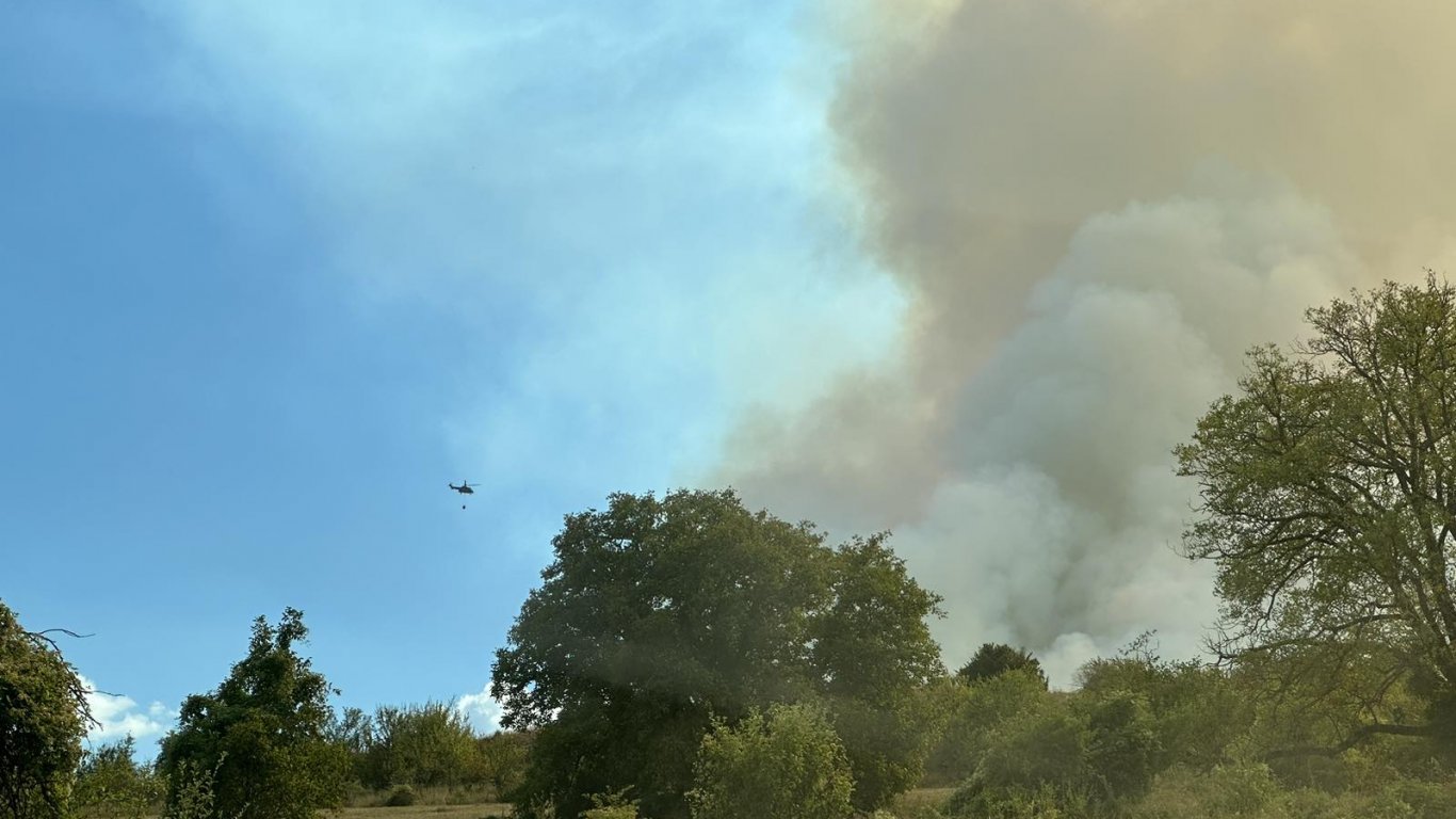 Чепеларе обяви частично бедствено положение заради разрастващия се горски пожар