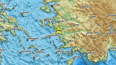 Трусът е регистриран в района на залива на Кушадасъ в