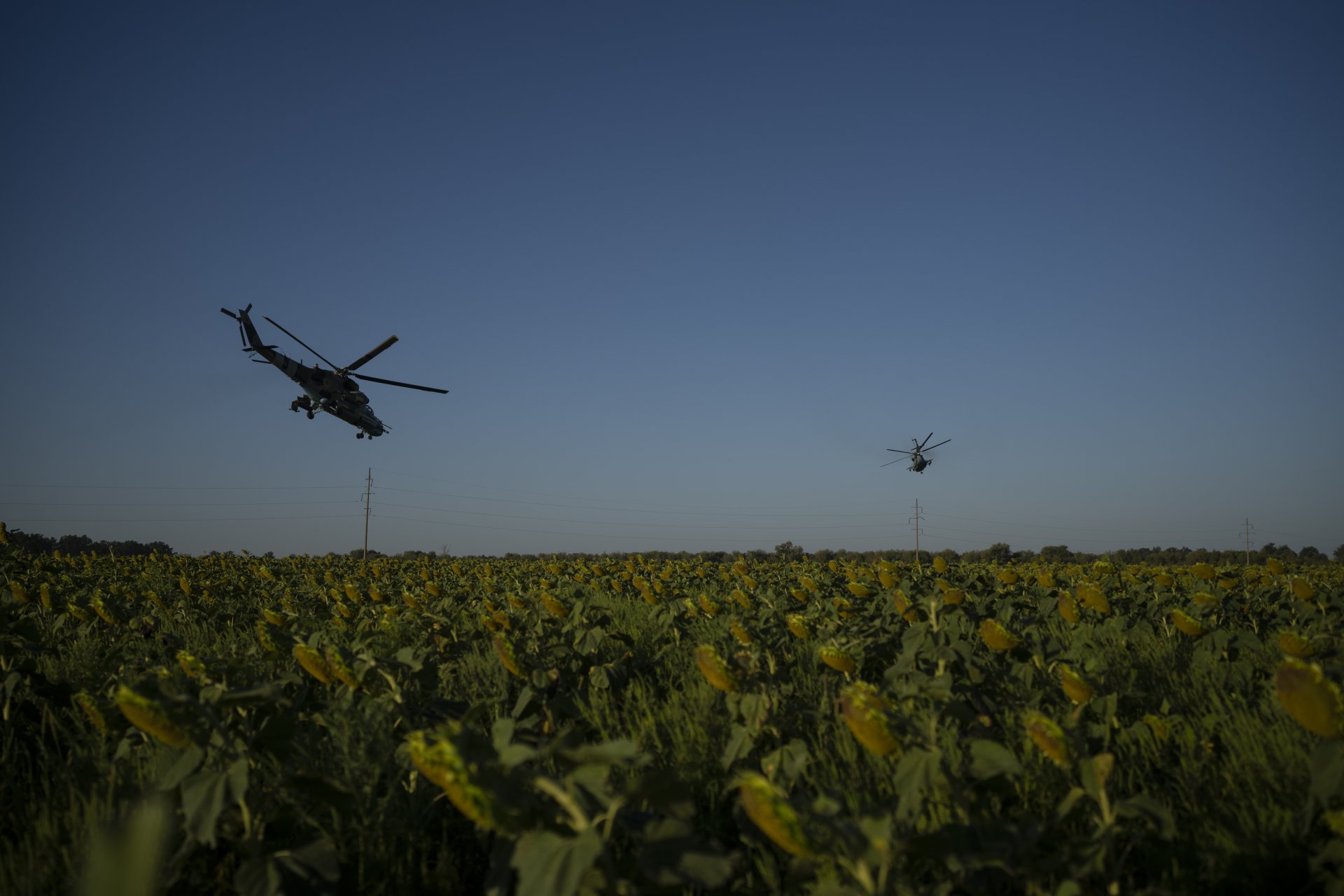 Украински щурмови хеликоптери в Източна Украйна, август 2023 г. 