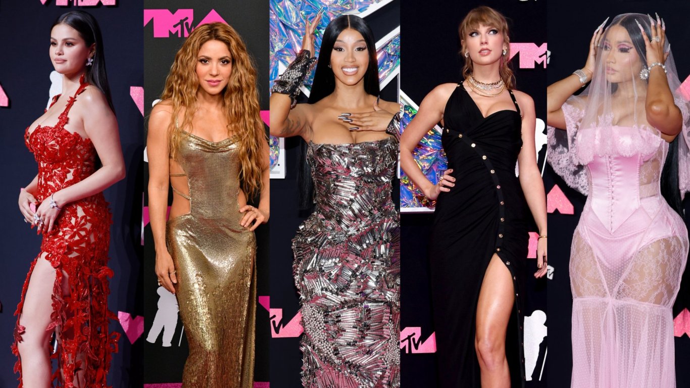 На наградите на MTV: Карди Би с рокля от шноли, Дожа Кет се появи по паяжина