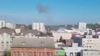 Украйна удари сграда в центъра на Курск с дрон (видео)