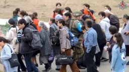 Руски миротворци ескортират до Армения бежанци от Нагорни Карабах, останали без дом