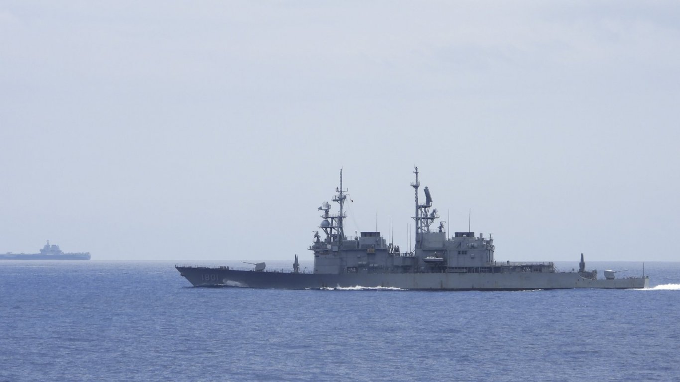 5 кораба на китайската брегова охрана са навлезли във водите около тайвански острови