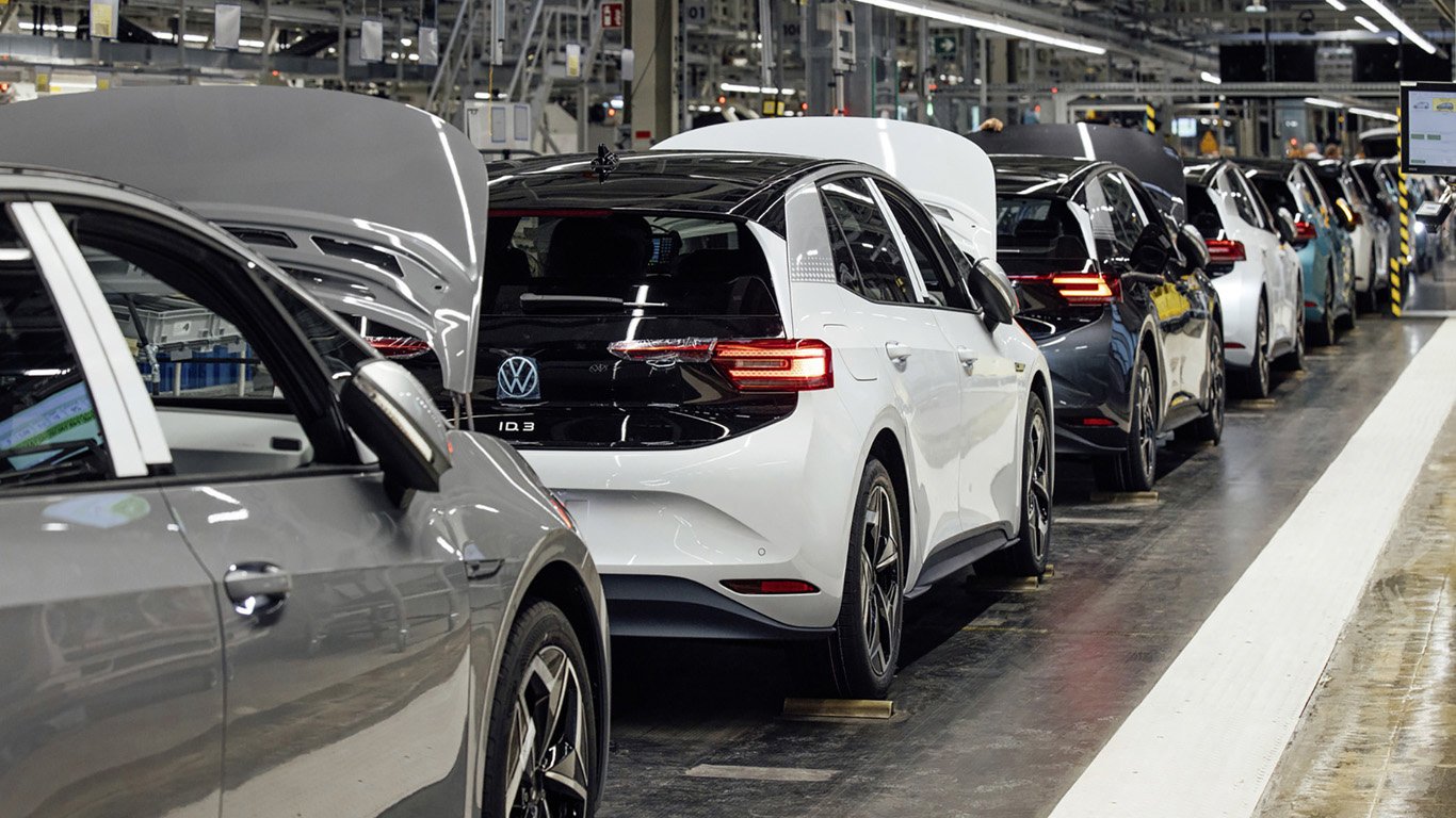 Производство на Volkswagen ID.3 в завода на марката в Дрезден