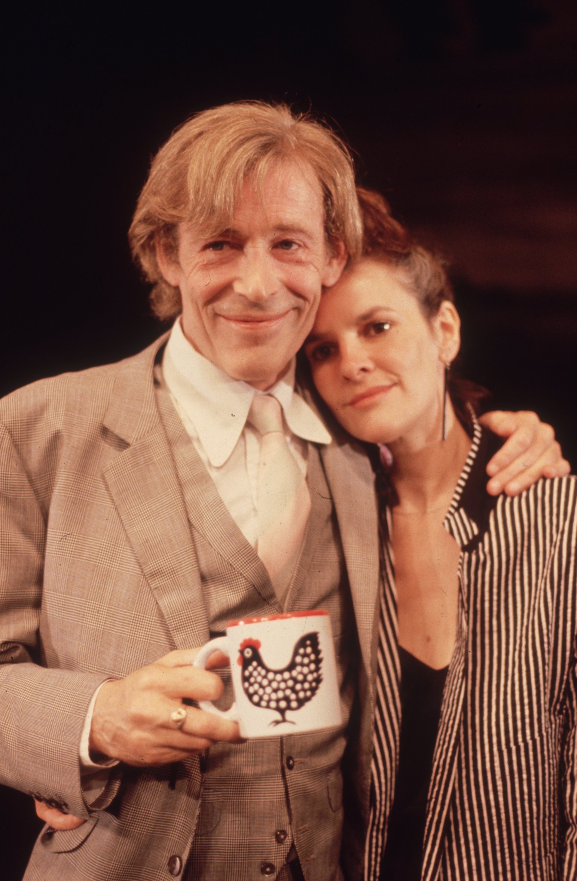 Питър О'Тул и Франсис Томелти, като Макбет и лейди Макбет в постановка на пиесата на Шекспир в Old Vic в Лондон