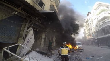 Най-малко 100 жертви при атака с дронове срещу военна академия в Сирия