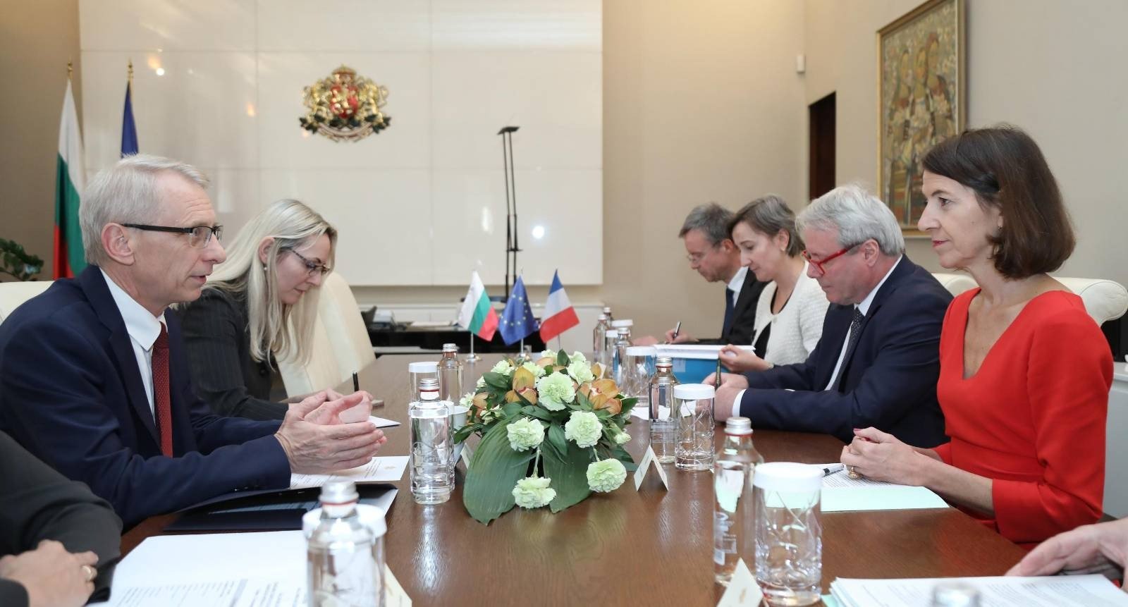 Премиерът акад. Николай Денков разговаря с Лоранс Бун, държавен секретар по европейските въпроси на Франция