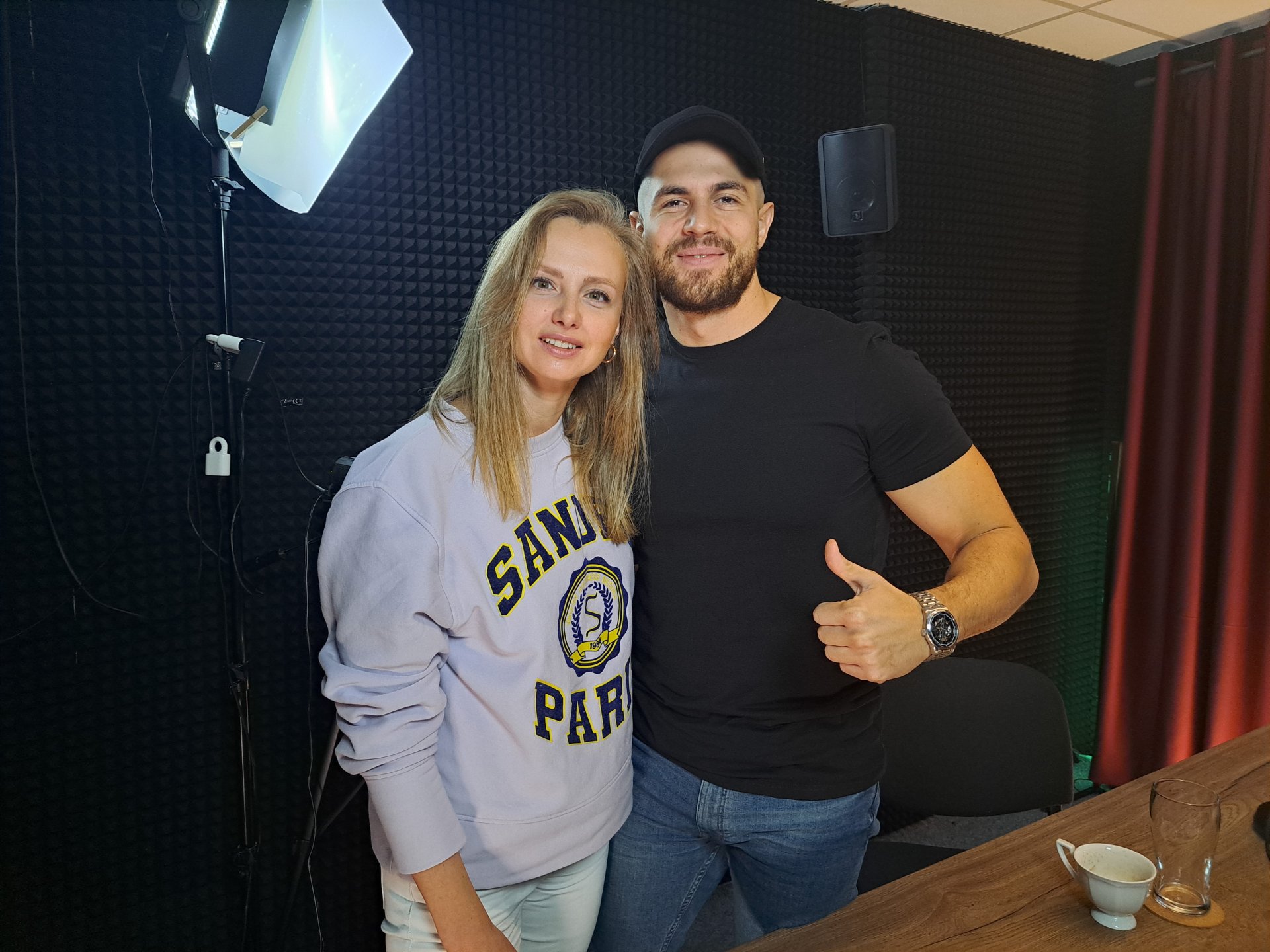 Актьорът Иво Аръков в "Radiocast" с Рая Белева 