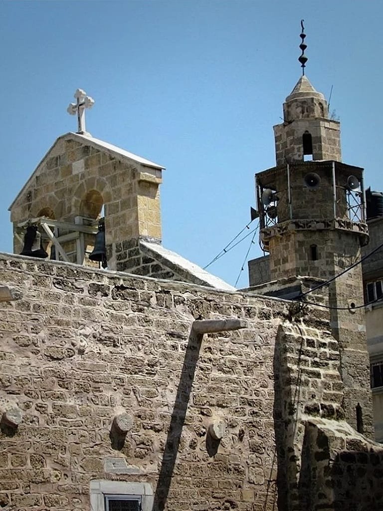 Гръцкият православен храм "Св. Порфирий" в Газа, построен през 5 век след Христа
