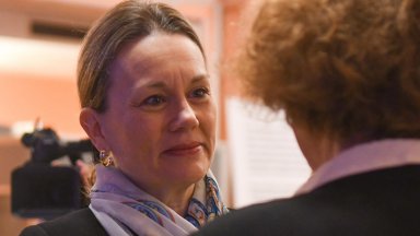 Тя участва в Международната конференция Спечелване на мира в Украйна