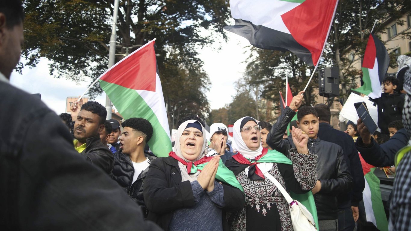 Протест в Италия в защита на палестинската кауза