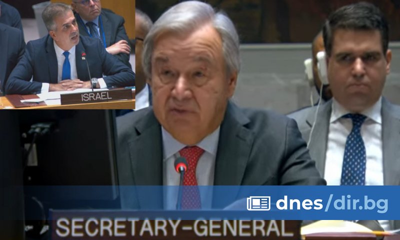 Изказването на Гутериш в централата на ООН пред десетки дипломати